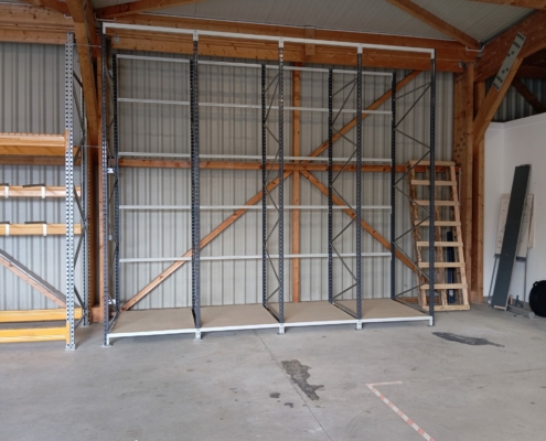 Installation de rayonnages industriels à Pau (64)