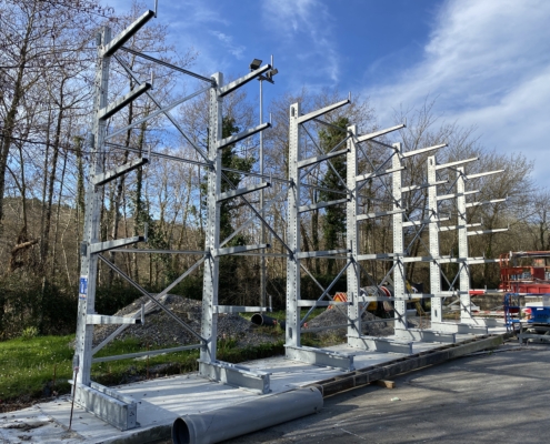 Installation de cantilevers à Anglet par Mecarack